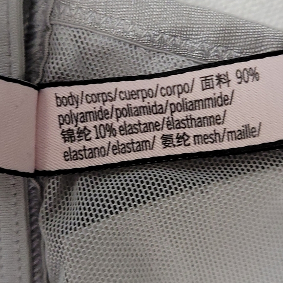 Victoria Secret Womens Gray Floral Bralette Racerback Size L - Picture 12 of 14